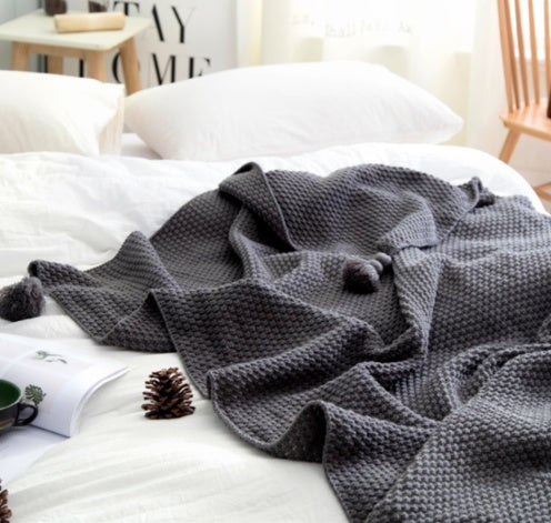 Fjord – Plaid Tricoté Nordique à Franges