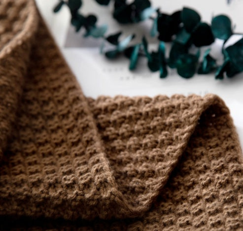 Fjord – Plaid Tricoté Nordique à Franges